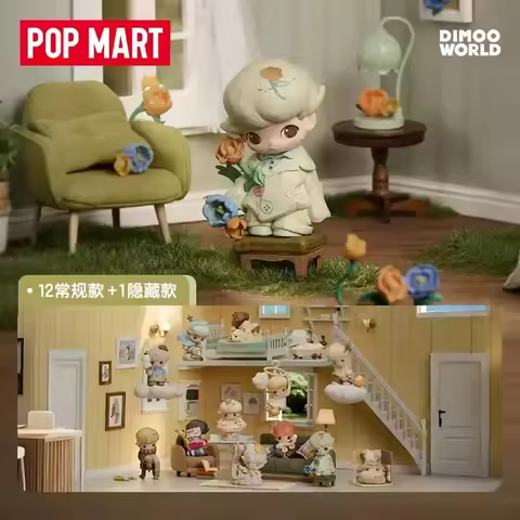 POPMART DIMOO The Missing Day Series Blind Box Guess Bag Desktop Decoration Cute Model Gift Toys Ani