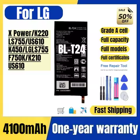 BL-T24 for LG X Power/K220/LS755/US610/K450/LGLS755/F750K/K210/US610 Mobile Phone Battery Replacemen