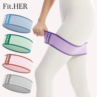 Fit HER Elastic Band Yoga Hip Loop Strength Training Fitness Women's Sports Hip Squat Resistance Bel