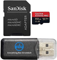 SanDisk Extreme Pro 512GB MicroSDXC Card 200MB/s For DJI Avata 2 Mini 4K Drone SDSQXCD-512G-GN6MA Wi