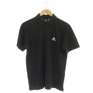 adidas adidas 3 Stripes Polo Shirt Short Sleeve Logo Embroidered L Black Direct from Japan Secondhand