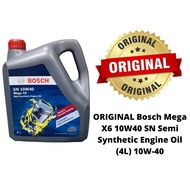 ORIGINAL Bosch Mega X6 10W40 SN Semi Synthetic Engine Oil (4L) 10W-40 &10w30