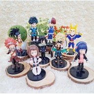 Action Figure My Hero Academia Anime Set Cake Topper Mix Figurine Bakugo No Hero Set MHA Anime