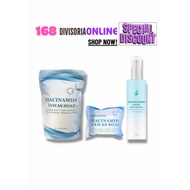 NIACINAMIDE TAWAS BODY DEO MIST | NIACINAMIDE TAWAS SOAP 100g | NIACINAMIDE TAWAS SOAP mini 50g