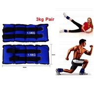 3KG (2 x 1.5KG) Adjustable Soft Wrist/Ankle Weights