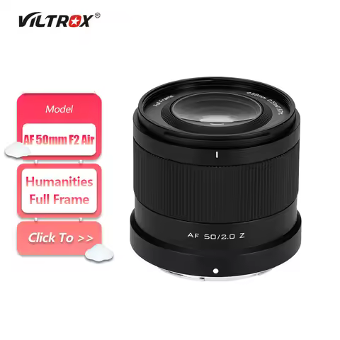 VILTROX Full Frame AF 50mm F2.0 Air Large Aperture Camera Lens for Humanities Photography with Sony 