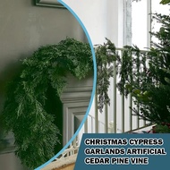 1.8m Artificial Pine Wreath, Green Diy Accessories Pine Decoration Fireplace Garlands, Creative J0n0