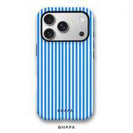 1 ชิ้น เคสโทรศัพท์ลายทางสีน้ำเงินสำหรับ Phone 17 Pro Max, เหมาะสำหรับ Phone 16 Pro Max, 15 Pro Max, 