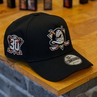 AA Quality-New Er2a Anaheim Ducks 30th Anniversary Black Edition 9forty Snapback Hat with Side Patch