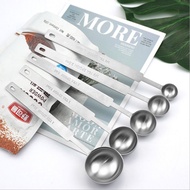 Stainless Steel Measuring Spoon 0.63/1.25/2.5/5/7.5/10/15/20/30ml Fixed Measuring Spoon Spoon Set 1G