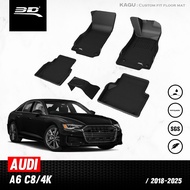 3D Mats พรมปูพื้นรถยนต์ AUDI A6 (C8/4K) (SEDAN) 2018 - 2025 พรมกันลื่น พรมกันนํ้า พรมรถยนต์