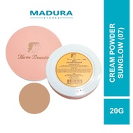 Three Beauties Cream Powder Sunglow (07) 20g (Bedak Compact)