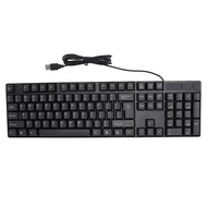 104 Keys USB Wired Keyboard English/Russian/Spanish/French Language Ergonomic Design Gaming Keyboard