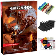 Player's Handbook Dungeons and Dragons 5th Edition with DND Dice and Complete Printable Kit - D&D Co