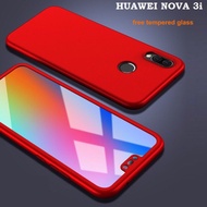 HUAWEI NOVA 3i【360° Full Cover Protect】 with Tempered Glass Casing
