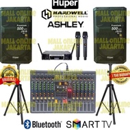 Paket Speaker Aktif Huper Js10 15 Inch Original Mixer 12 Channel