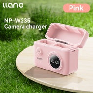 LLANO ที่ชาร์จกล้อง NP-W235ช่องคู่จอแสดงผลดิจิตอลที่มีฟังก์ชั่นที่เก็บข้อมูล SD Card เข้ากันได้กับ X