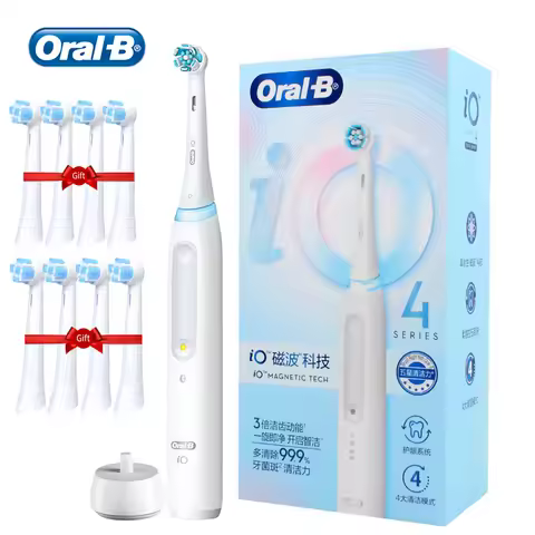 Oral B iO4 Electric Toothbrush Magnetic Tech 4 Modes Tracking Brushing Tooth Smart Pressure Sensor B