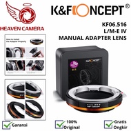 K&F KNF Concept Lens Mount Adapter Leica M Mount to sony Nex E-Mount L/M-E IV Generation