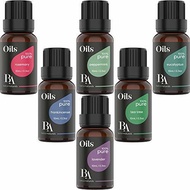 Bel Air Naturals Aromatherapy Top 6 Essential Oils Set - 100% Pure Therapeutic Grade - Peppermint...