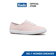 KEDS WF64471 CHAMPION ORGANIC COTTON/MAUVE Women's lace-up sneakers light purple good