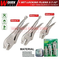 Crocodile Pliers Pliers One Set Size 5 7 10 inch 5" 7" 10"