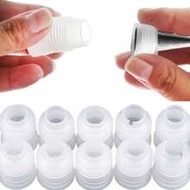 10pcs Cake Decorating Nozzle Converter, Small White Plastic Piping Converter For Baking