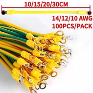 PCS 1 100 Solar Photovoltaic PV Panel Earth Cable BVR 10/12/14 AWG Red Copper Yellow Green Groundi