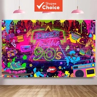 90's Party Decorations – Back to 90's Banner – Hip Hop Graffiti Background – 1990s Photography Backd