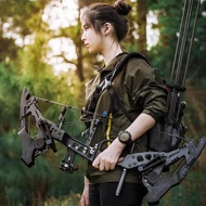 In Stock Raptor Dual-Purpose Bow Outdoor Archery Composite Pulley Bow Arrow Archery Steel Ball Bow Rubber Band Adjustabl