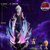 [Dragon Ball Series White Hair Ultimate White God Beast Gohan] gk Figure Statue [Azhi Play Figure]