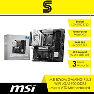 MSI B760M Gaming Plus WIFI DDR5 LGA1700 Micro-ATX Motherboard