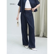 SIVALI Kano Petite Pants - Petite Girls Denim Long Pants - Women's Casual Work Pants || 301