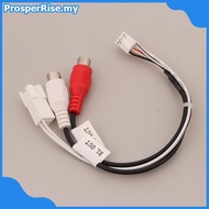 [prosperrise] 8P RCA RR RL Audio Output MaleFemale Plug Cable Android Car Radio Multimedia Universal