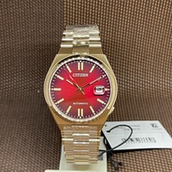 Citizen Tsuyosa NJ0153-82X Red Dial Analog Automatic Gold Tone Men's Dress Watch