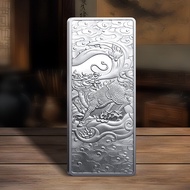 Simulation Investment Silver Bar 100g Foot Weight Commemorative Collection Silver Bar Alloy Electrop