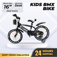 RAID BMX Bike 16 Inch | Iron Frame & Rim | Flash Training Wheel | Water Bottle | 2.50 Tyre