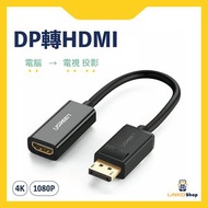 綠聯 - [1080p/4k] DisplayPort轉HDMI公對母線