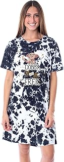 Harry Potter Womens' Dobby Is Free Character Nightgown Sleep Pajama Shirt