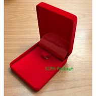 Velvet Box With Red Pendant (6cm X 7.4cm X 3cm)