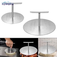 [vsrhkq] Stainless Steel Hamburger Press Hamburger Press Round Meat Steak Press