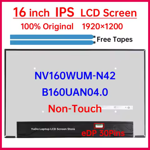 16" Laptop LCD Screen NV160WUM-N42 B160UAN04.0 For Dell Vostro 16 5630 5635 Vostro 5620 5625 7620 Di