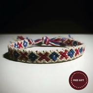 [Motif Tic Tac Toe Macrame] Friendship Bracelet | Macrame Bracelet | Friendship Bracelet | Rope Brac