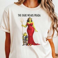 Ogre Wears Prada Shirt: Shrek Meme Tee - Fashion Comedy Parody T Shirt Men Clothes yyr_oo.sg