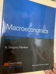 包郵 Macroeconomics By N. Gregory Mankiw