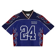 No 24 Flame Mesh Boxy Jersey