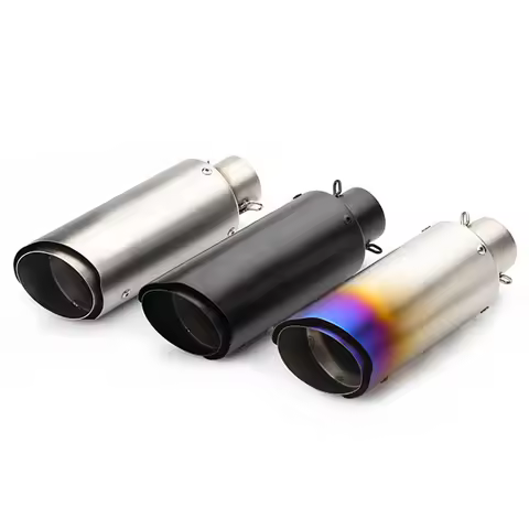 51MM 60MM Motorcycle Exhaust Muffler For Z400 R15 R3 CBR650R S1000RR R1M TMAX560 ADV750 ZX10R Z250 R