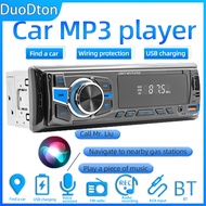 Duodton เครื่องเสียงสเตอริโอวิทยุในรถยนต์เครื่องเล่น MP3สเตอริโอ1 DIN บลูทูธเครื่องเสียงในแผงหน้าปัดวิทยุ FM แบบเดี่ยว