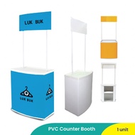 PVC COUNTER BOOTH / PROMOTIONAL COUNTER (included Printing Booth and FREE Design)