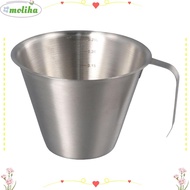 MOLIHA Measuring Cup, Stainless Steel Ergonomic Handle Pitcher Cup, Espresso Scale Spout Frothing Pi